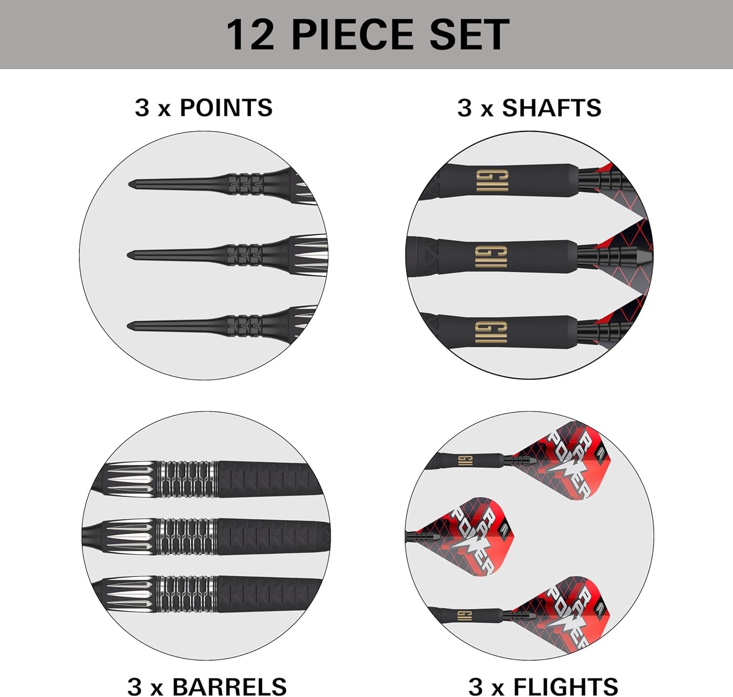 Phil Taylor Gen 11 Power 9-Five Soft Tip Darts, 95% Tungsten Raw Power G11 | Generation 11 Phil Taylor Darts, Player Edition Dart Set with Pixel Tips, Electronic Soft Tip Darts