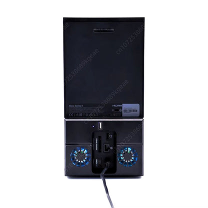Vertical Stand Host Side Radiator for Xbox Series X Console Cooling Fan Dock Station Slim Usb Game Cooler for Xbox Game Console