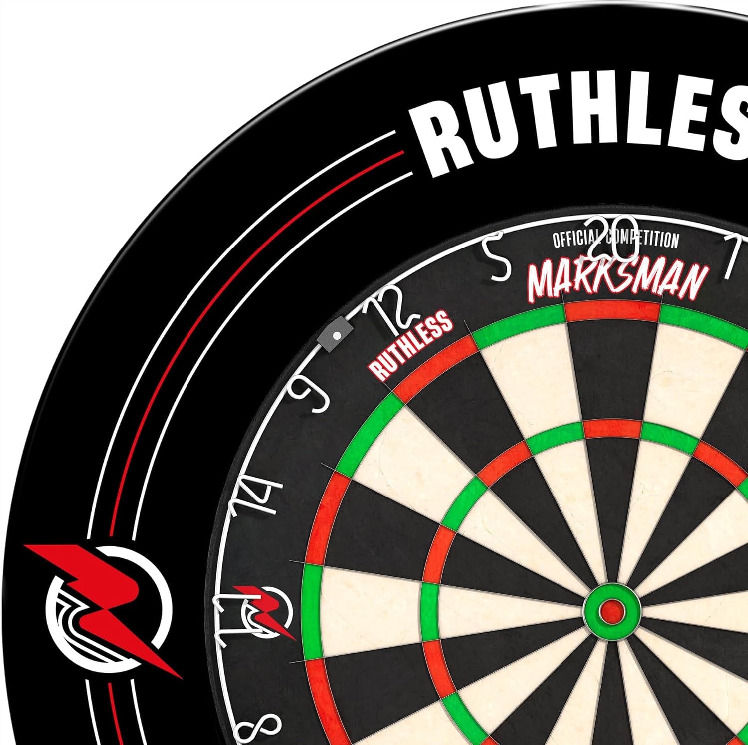 Hot Shot Dart Board | Endurance round Wire Sisal Dartboard Set Including 2 Sets of Steel Tip Darts