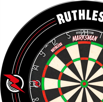 Hot Shot Dart Board | Endurance round Wire Sisal Dartboard Set Including 2 Sets of Steel Tip Darts