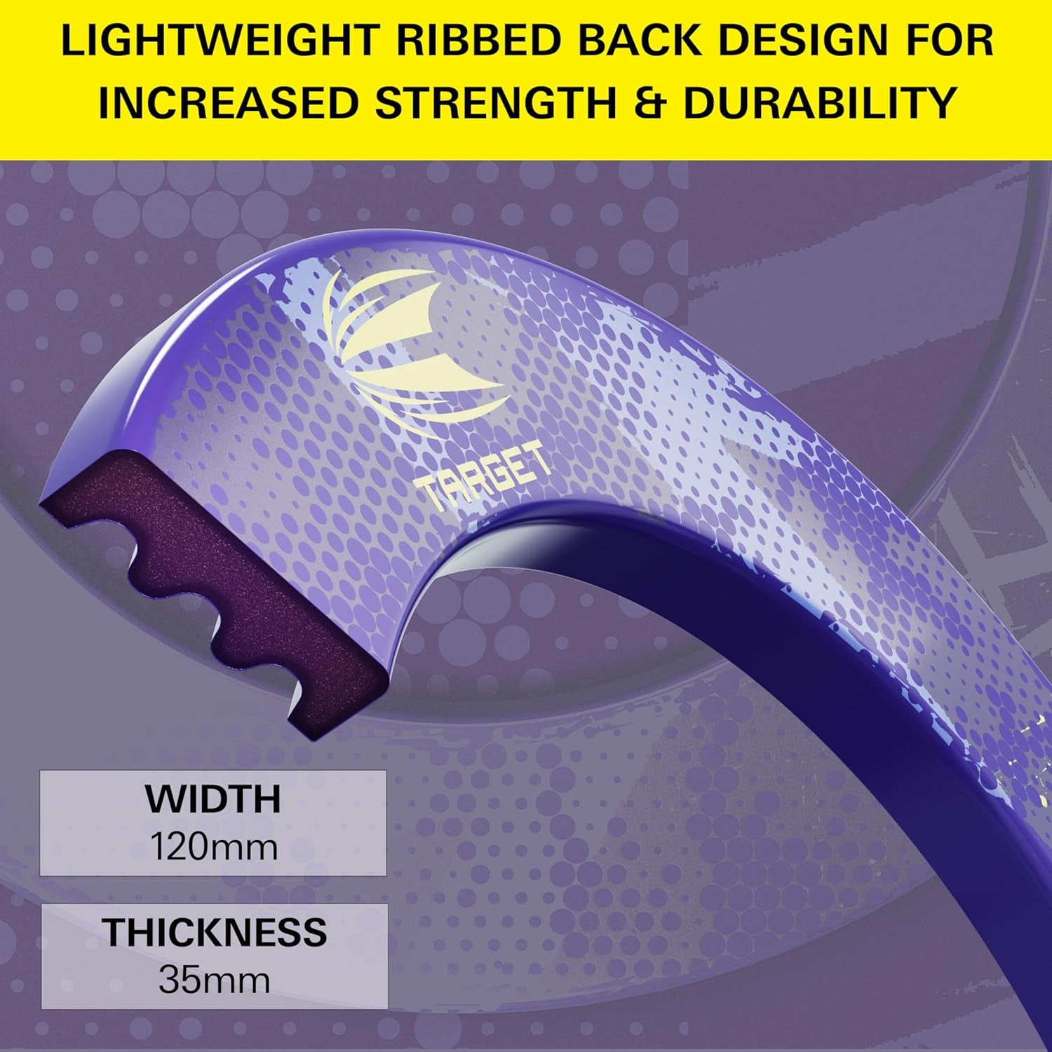 Luke Littler Dartboard Surround | the Nuke Dart Board Protector Ring, Compatible with All Steel Tip Dartboards, Purple & Yellow Dart Surrounds, Easy Install Wall Protection Outer Rings