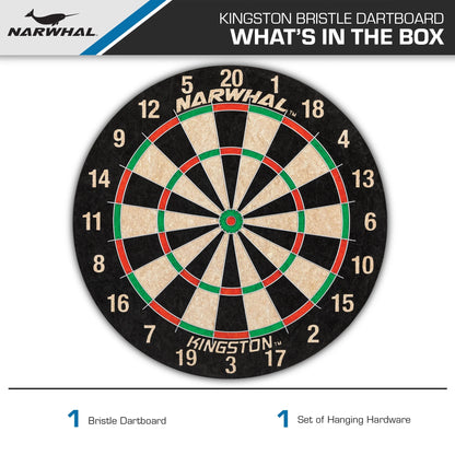 Kingston Dartboard; Official Size, Self-Healing Board (Darts Not Included)