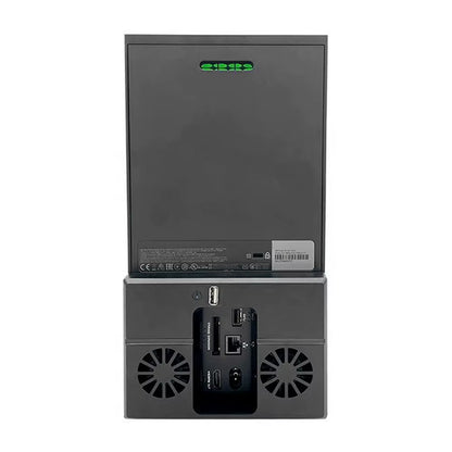 For Xbox Series X Back Cooling Fan Vertical Cooling Stand with RGB Light Silent Dual Fans 1 USB Port for Xbox Series X Accessory