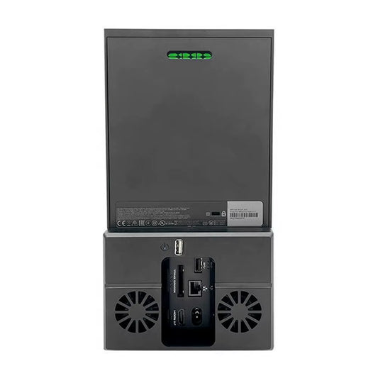 For Xbox Series X Back Cooling Fan Vertical Cooling Stand with RGB Light Silent Dual Fans 1 USB Port for Xbox Series X Accessory