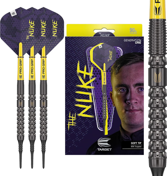 Luke Littler G1 19G 90% Tungsten Soft Tip Darts Set