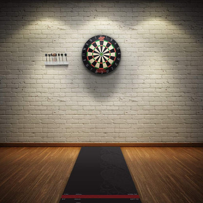 - Pro Dartboard Wall Hanging U Bracket System | Easy Mounting & Rotation | Enhanced Stability | Compatible with Timber Backed Bristle Dartboards | Black, Sisal