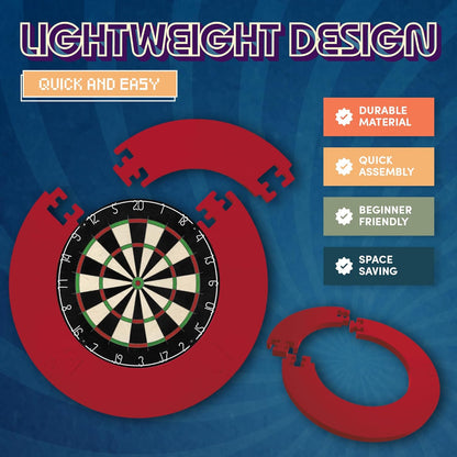 | Dartboard Surround Durable Lightweight EVA Jigsaw Ring Design, Multiple Colours
