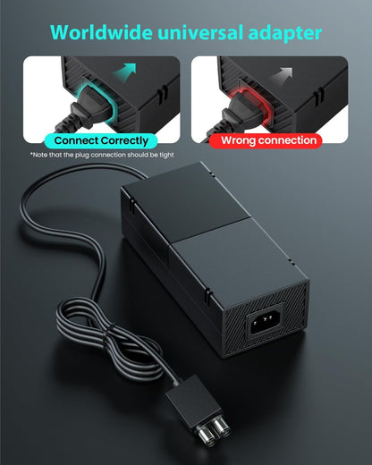 For Microsoft Xbox One Console Power Supply AC Adapter 135W 10.83A W/ Power Cord