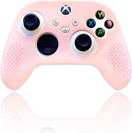 Pastel Skin Cover for Wireless Controller | Soft Sleeve Shell Case with Textured Grip | Compatible with Xbox Series X/S and Xbox One (Light Pink)