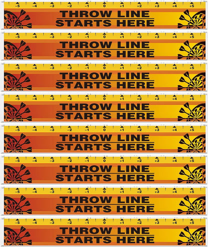 Dart Board Throw Line Floor Sticker PVC Toe Line Marker for Dart Players Game Accessories, 23 X 3.15 Inch