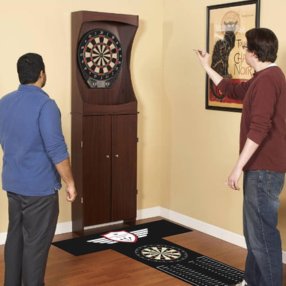 Darts Floor Mat - Heavy Duty Dart Throw Line Mat with Non-Slip Rubber Backing