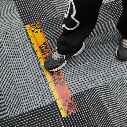 Dart Board Throw Line Floor Sticker PVC Toe Line Marker for Dart Players Game Accessories, 23 X 3.15 Inch