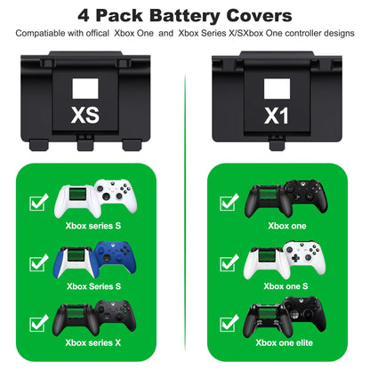 2X4800Mwh Xbox One Controller Battery Play and Charger Kit for Xbox Series X/S