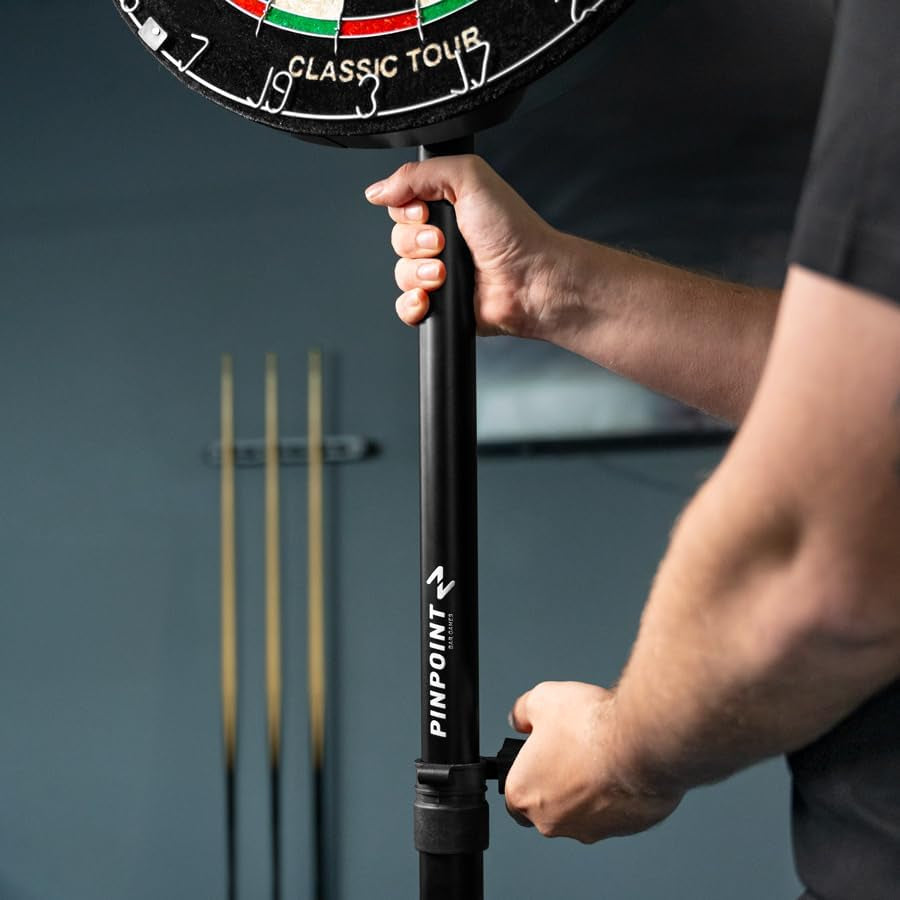 Dartboard Stand [Stand Only] - Darts Accessories for Your Dartboard | Portable & Adjustable Height Dartboard Stand | Dart Board Stand with Instructions
