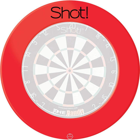 Wall Protector, Dartboard Surround Wall Protector (1 Piece), Durable PU Material, Made in New Zealand, Fits Standard Full Size Bristle Dartboard, Available in Black or Red Color
