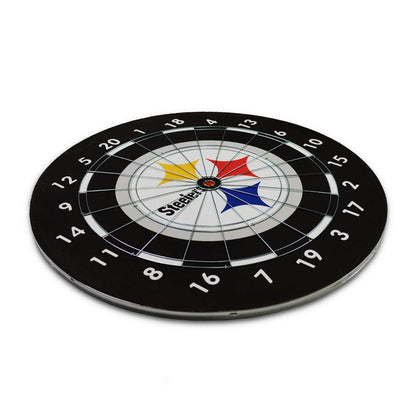 Pittsburgh Steelers Dart Board with Darts