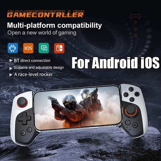 Mobile Phone Stretching Game Controller Bluetooth-Compatible5.3 Wireless Gamepad for Iphone Ios Android Switch PC