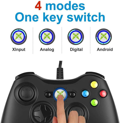 Xbox 360 Controller, Wired PC Game Controller Joystick Gamepad for Xbox 360 & PC Windows