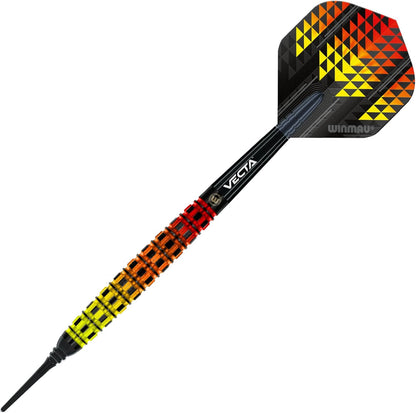 Firestorm Flame Professional Tungsten Darts Set with Flights and Stems (Shafts)