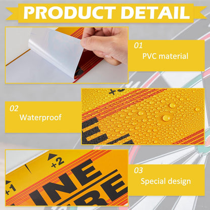 Dart Board Throw Line Floor Sticker PVC Toe Line Marker for Dart Players Game Accessories, 23 X 3.15 Inch