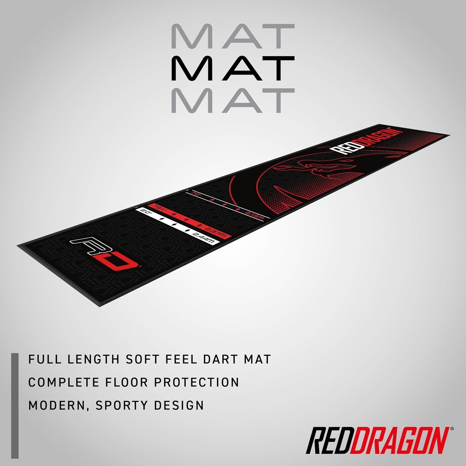 Darts Dartboard Mat - for Perfect Oche Measurements