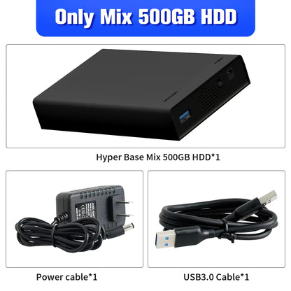 500G Game Hard Drive with 38000+Games for Xbox/Ps3/Ps2/Gamecube/Wii/Wiiu/Switch 3 System in 1 Plug&Play Game Consoles for WIN PC