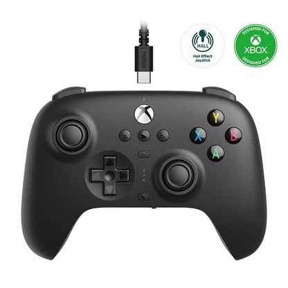 8Bitdo - New Ultimate Wired, Hall Effect Joystick Update, Gaming Gamepad for Xbox Series, Series S, X, Xbox One, Windows 10, 11