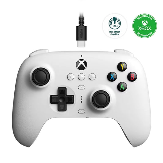8Bitdo - New Ultimate Wired, Hall Effect Joystick Update, Gaming Gamepad for Xbox Series, Series S, X, Xbox One, Windows 10, 11