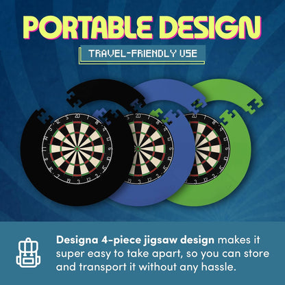 | Dartboard Surround Durable Lightweight EVA Jigsaw Ring Design, Multiple Colours