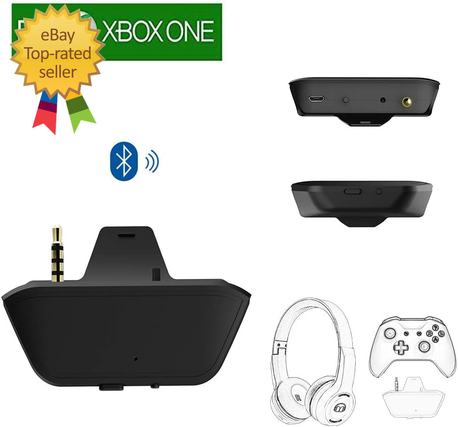 Bluetooth Transmitter Dongle for Xbox Controllers - Stereo Audio Adapter Compati